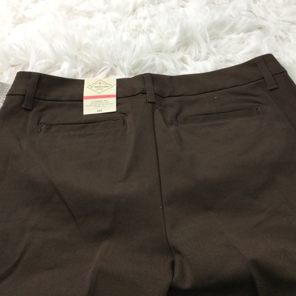 St. John's Bay - Classsic Fit Bronwn Pants - Picture 6 of 13